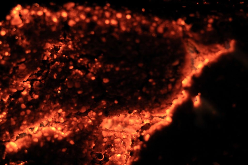 coal texture red hot burning surface dark glow - Texture X