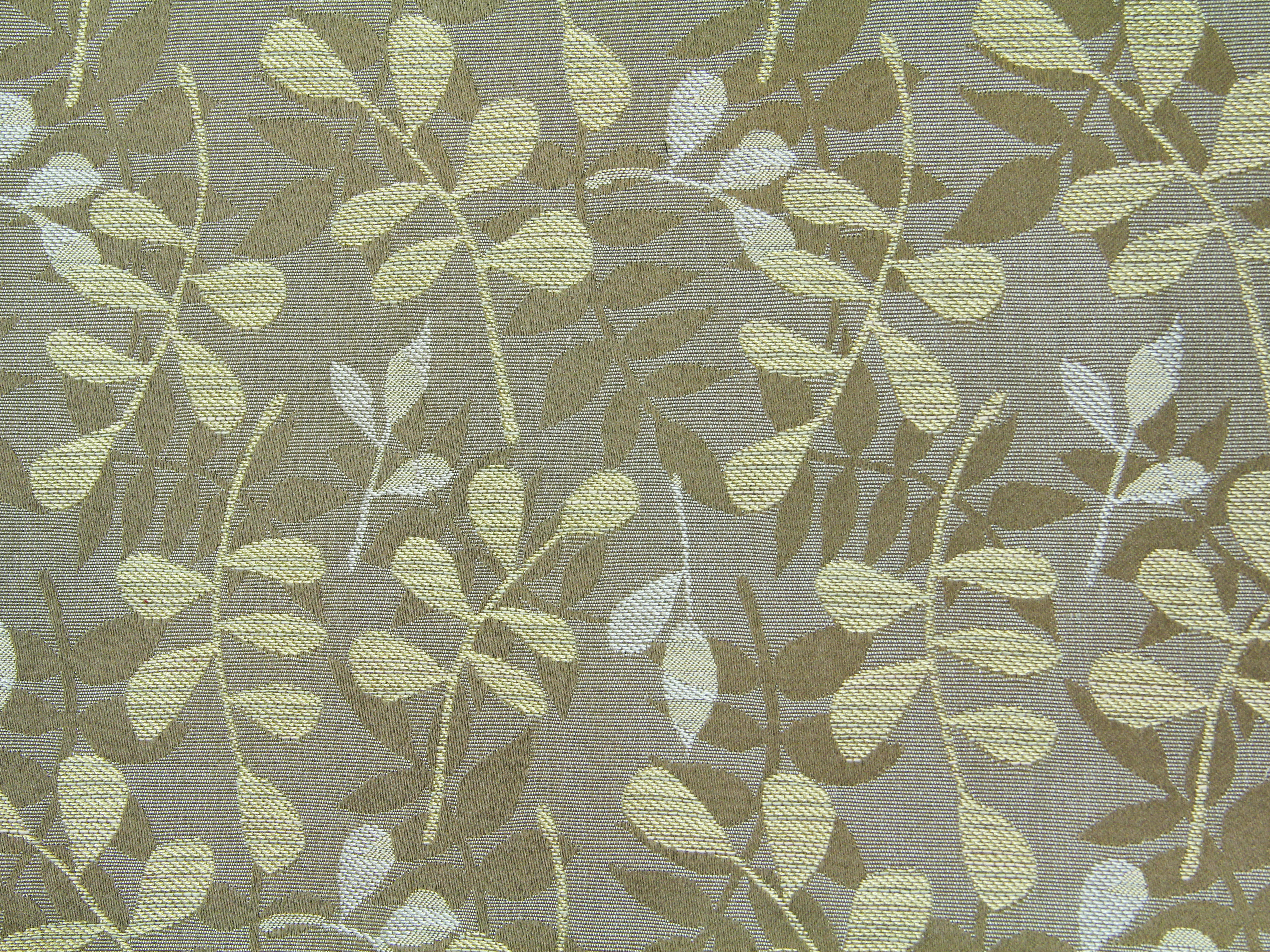 Fabric Texture Brown Leaf Print Nature Branch Cloth 5 