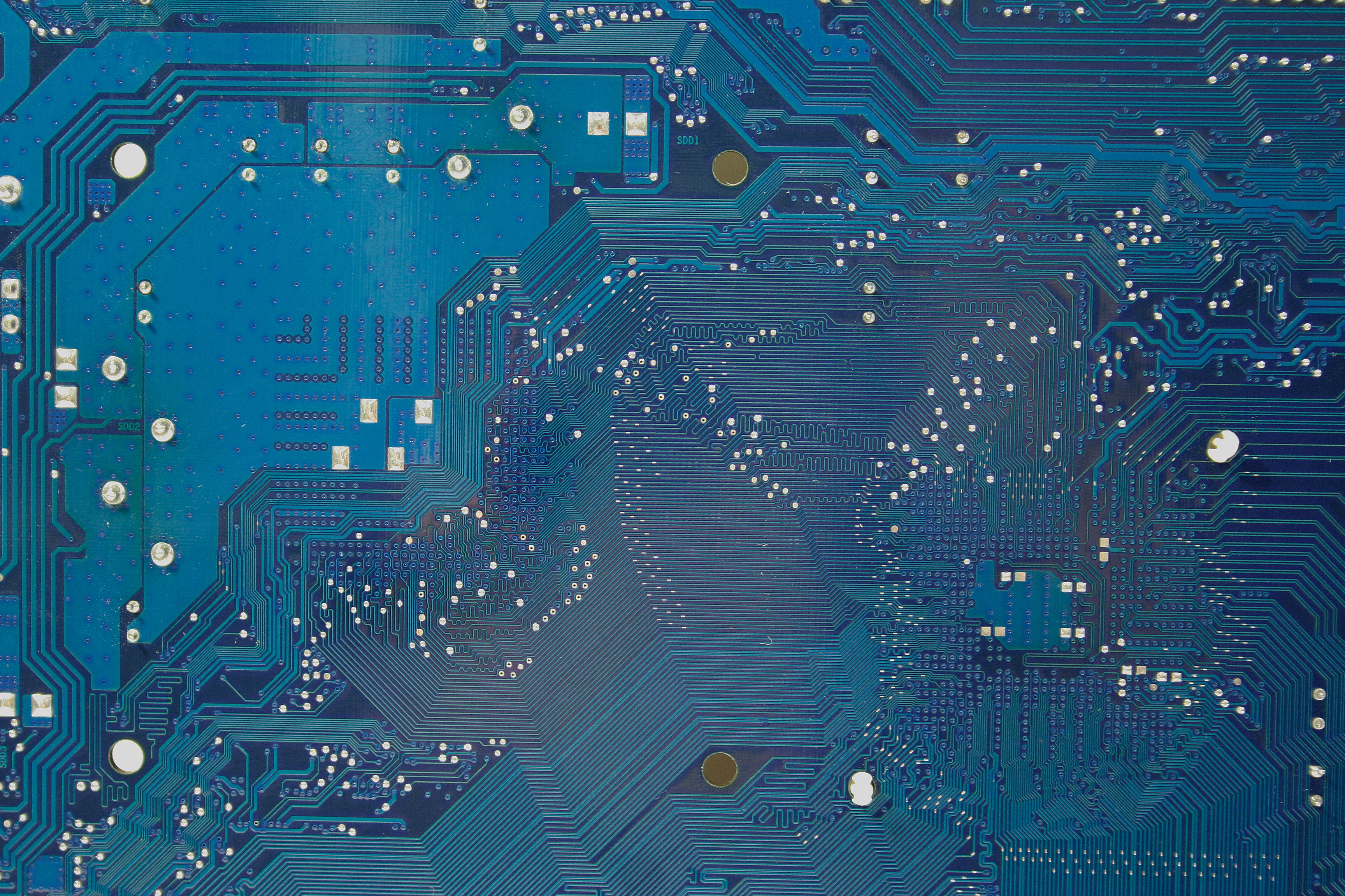 Computer Texture Blue Motherboard Circut Free Stock Photo