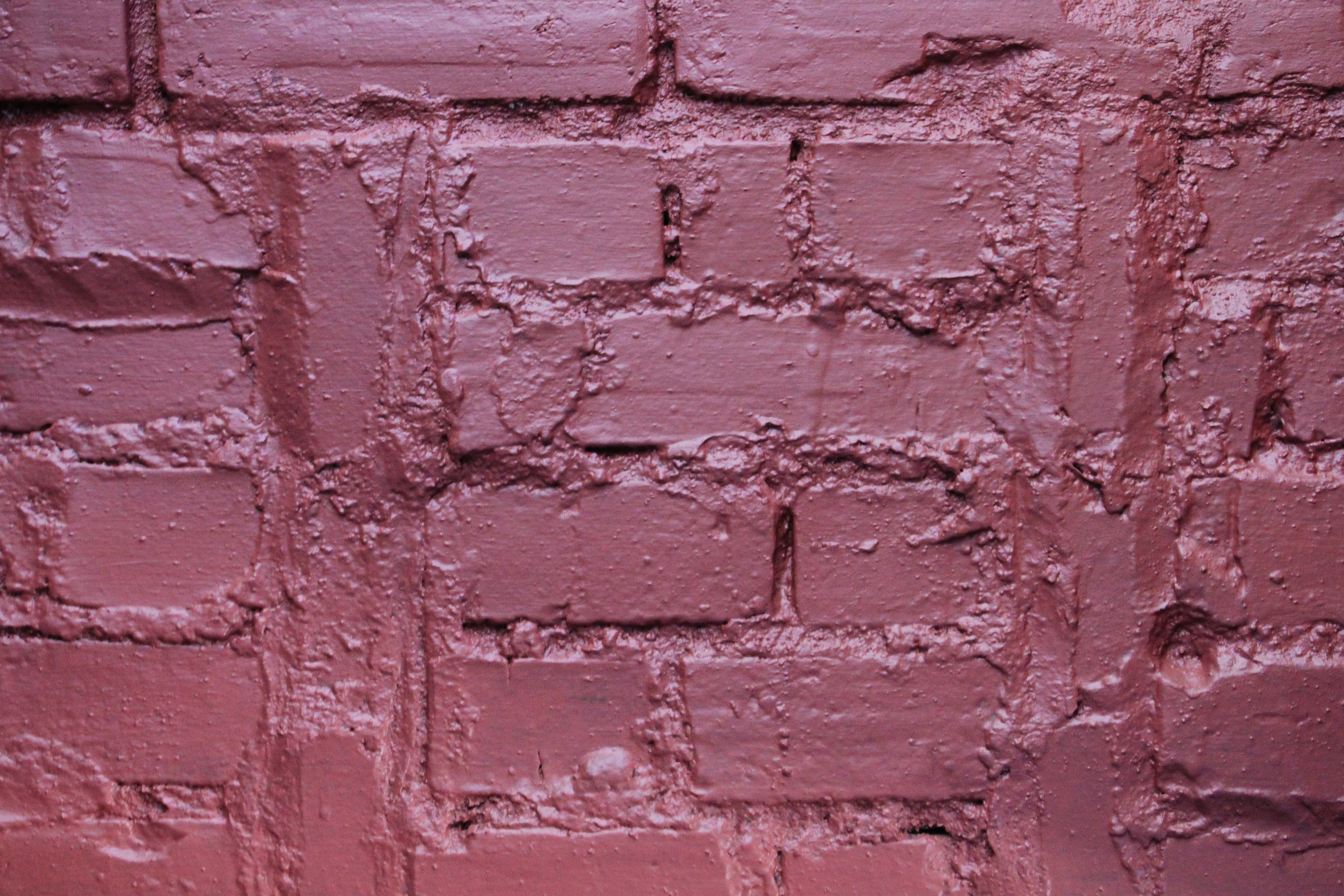 Brick Texture Painted Purple Grunge Rough Surface Photo