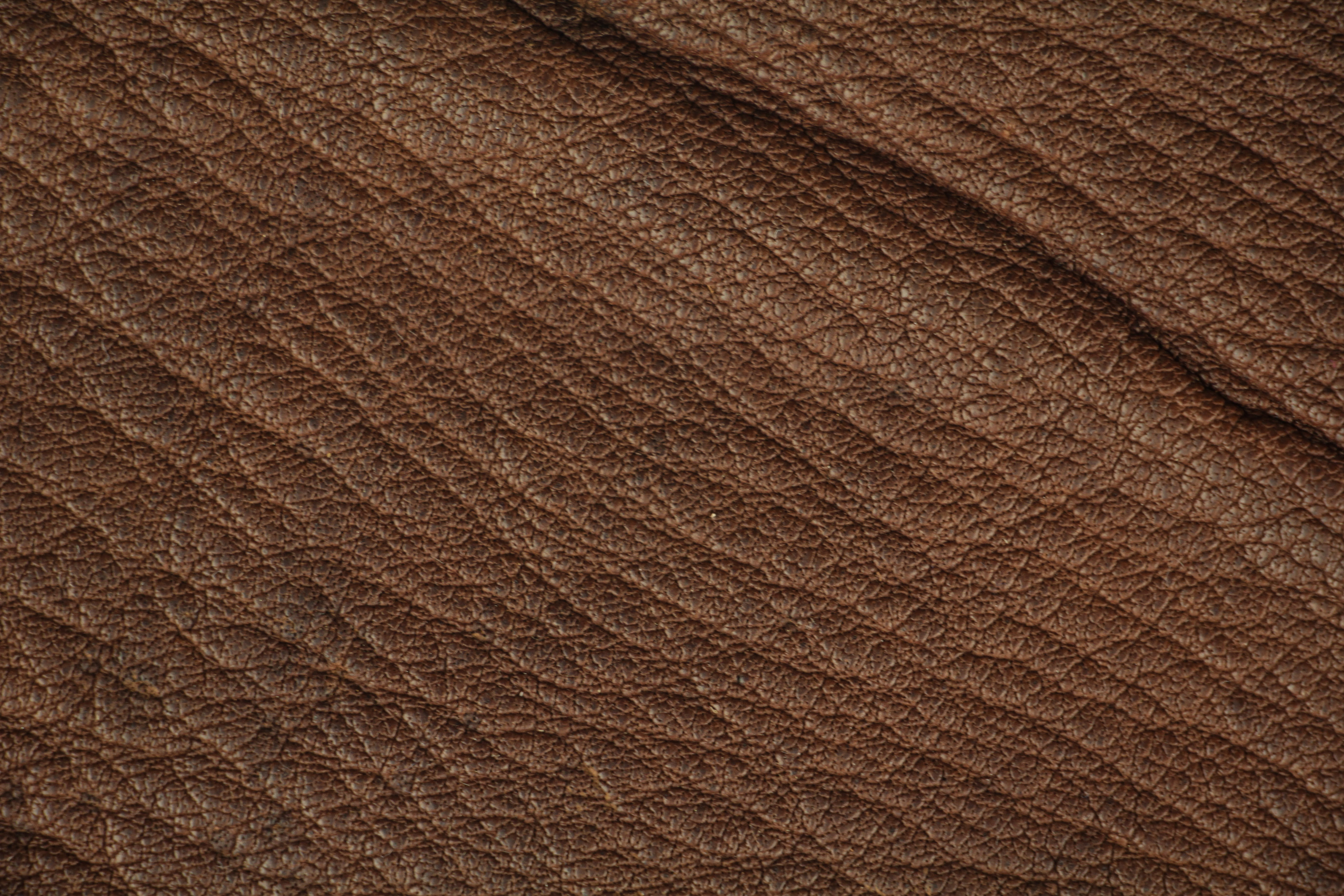 Brown Leather Texture Folded Large Pattern Soft Back Book Cover Genuine Hide