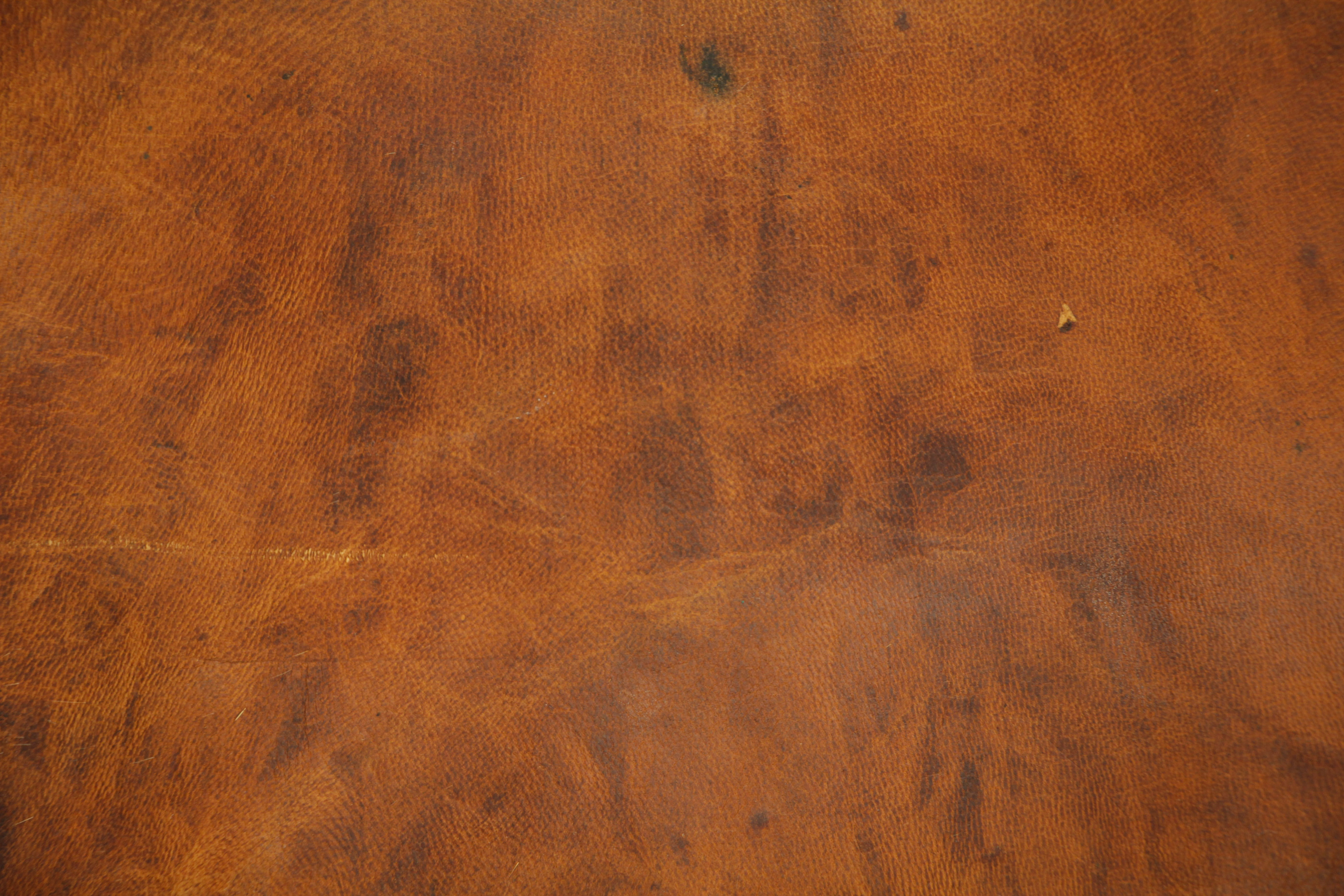 Orange Leather Texture Pattern Genuine Hand Made Book Surface Photo