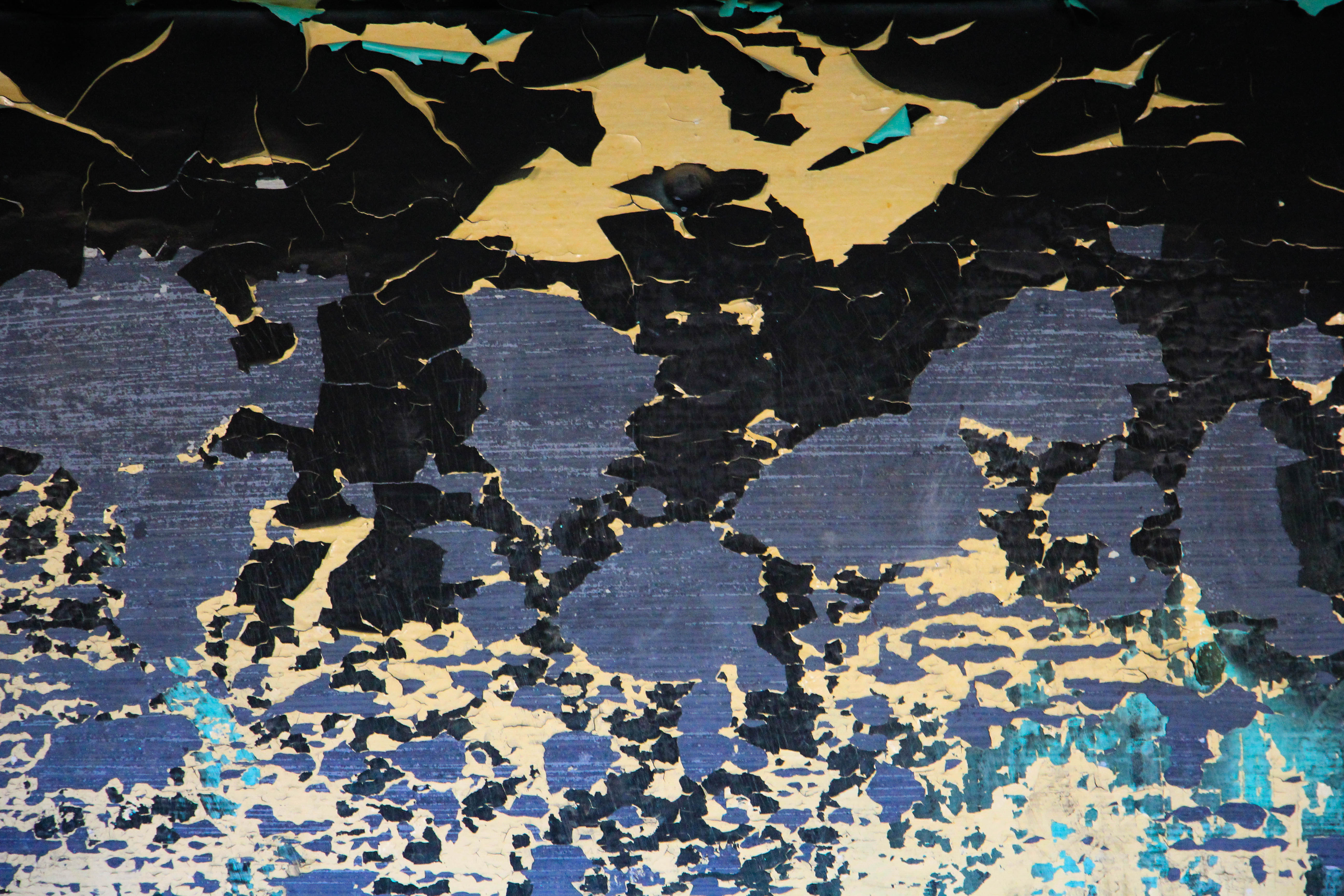 Paint Texture Chipped Aged Layeres Old Grunge Wall Stock Photo Blue Grey Black