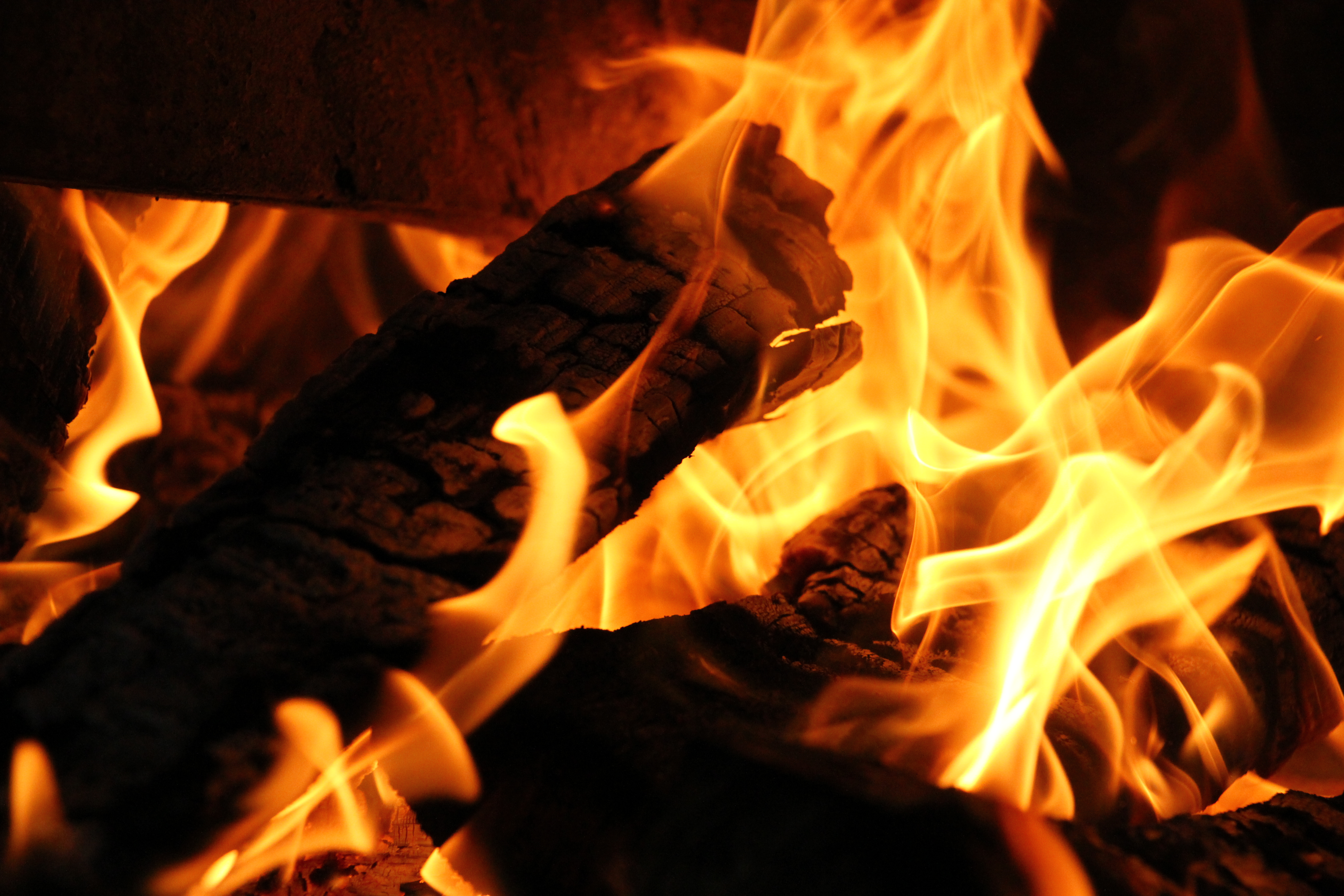 Fire Three Pieces Of Wood Lumber