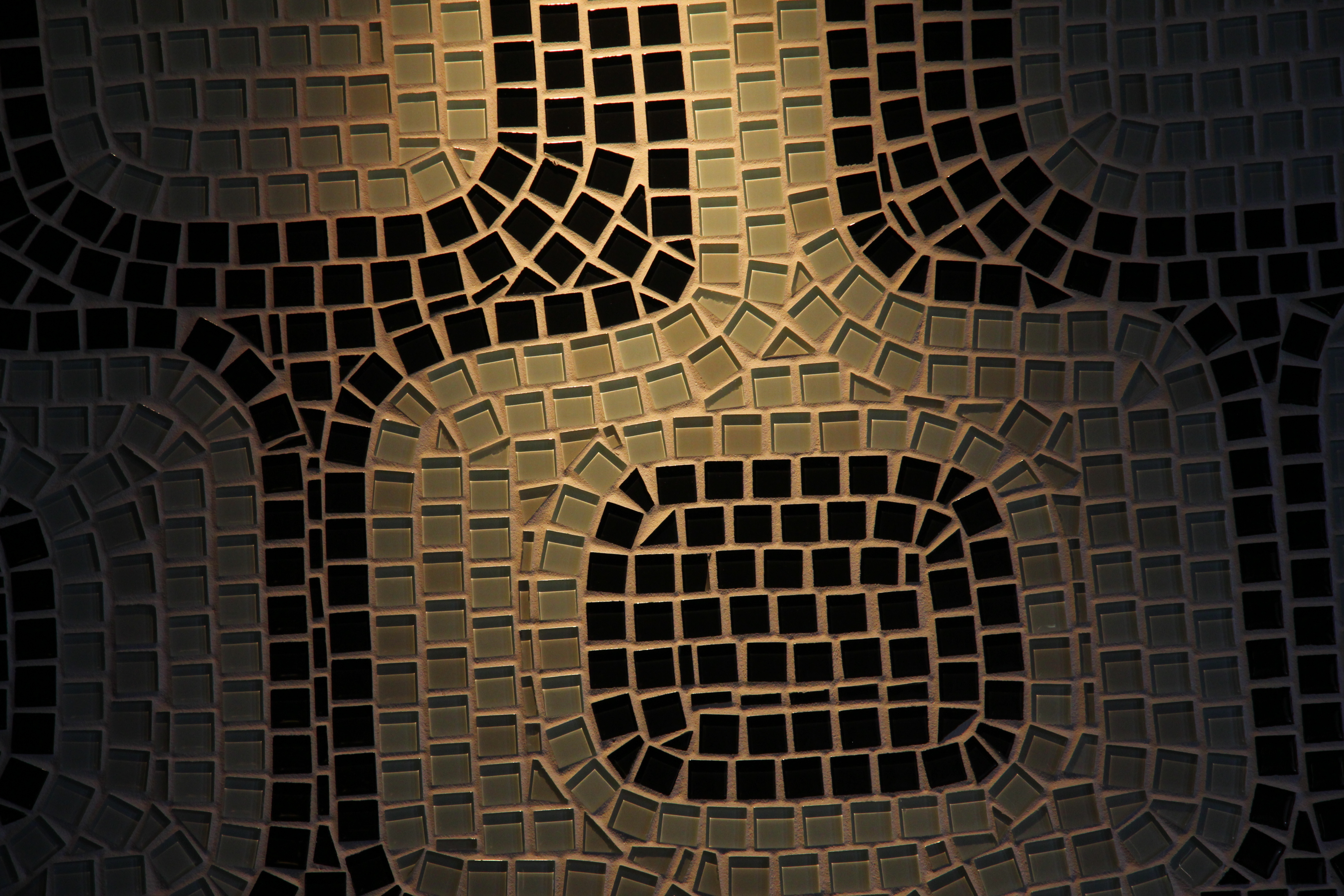 Glass Photo Of Tile Patterns Close Up With Lighting